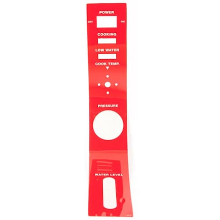 Southbend Panel Label - Red 7002-1